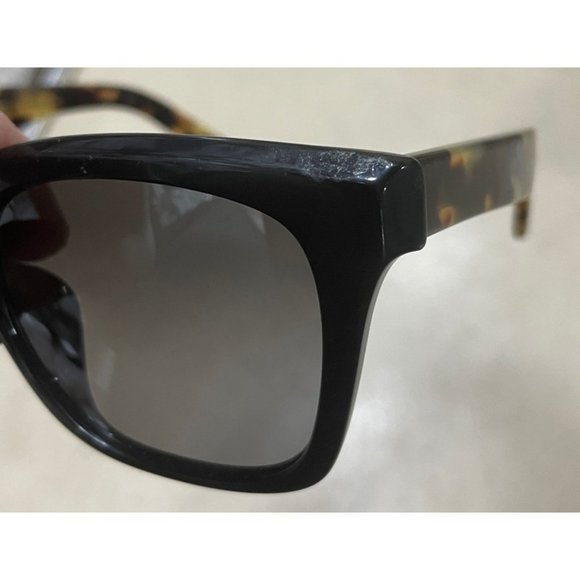 Maui Jim Heliconia MJ 739-02B Square Black Polarized Sunglasses Gray Lenses (B) main image 6